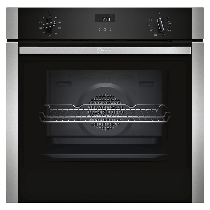Neff B1ACE4HN0B Built In Electric 60cm Stainless Steel Single Oven