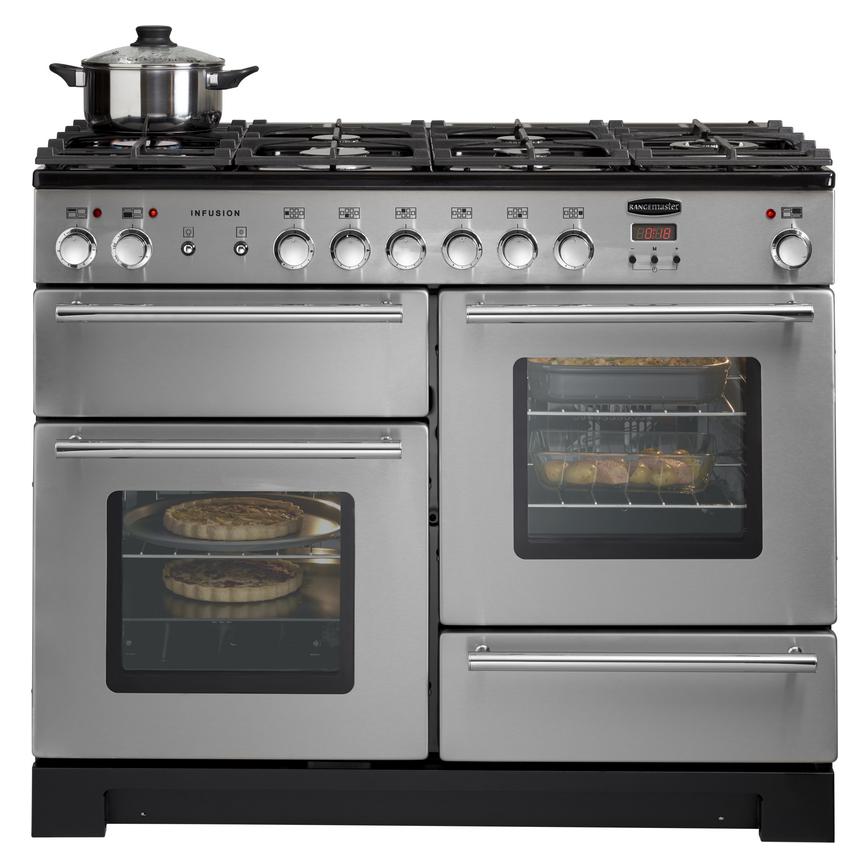 Rangemaster Infusion INF110DFFSS 110cm Dual Fuel Stainless Steel Range Cooker