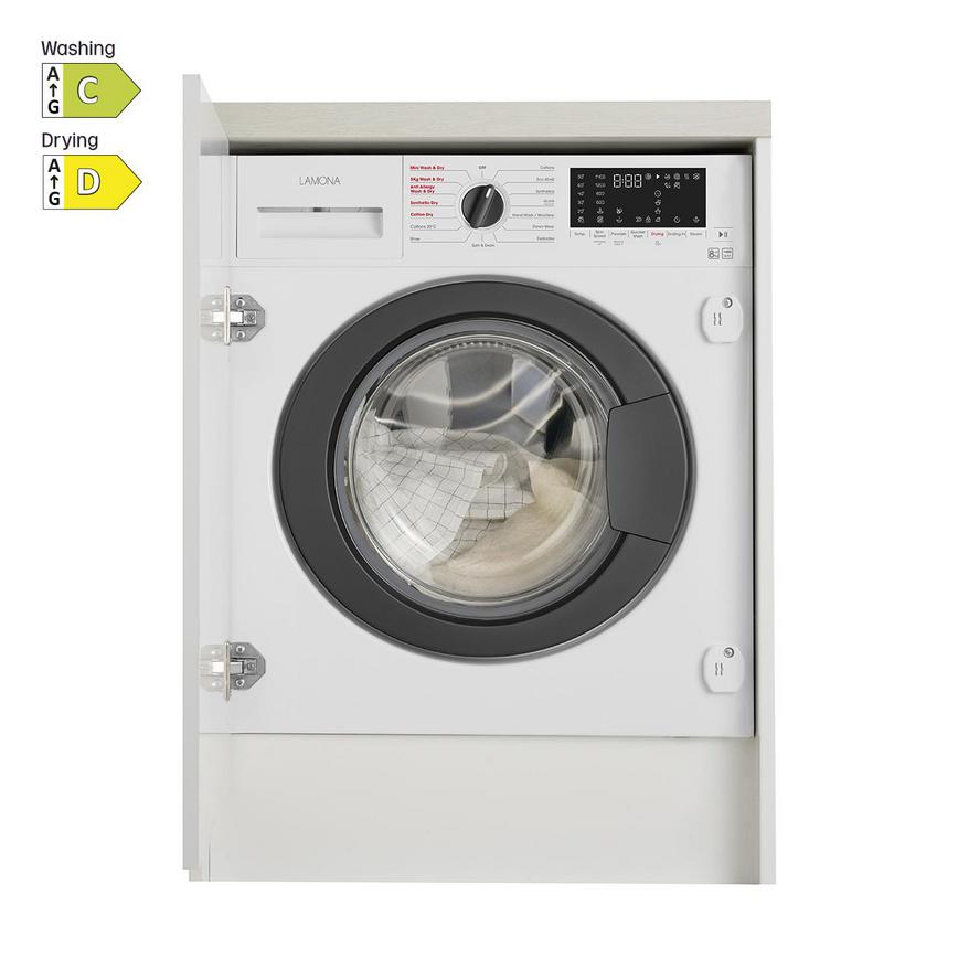 Lamona LAM8900 Integrated 8Kg 5Kg 1400rpm White Washer Dryer with Energy Rating