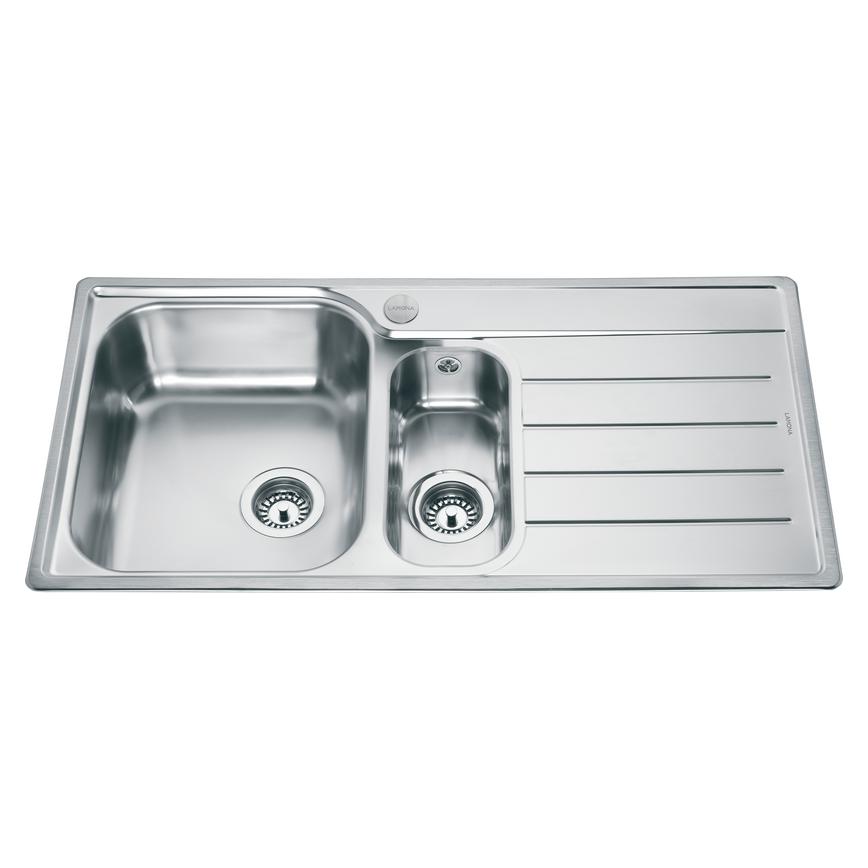 Lamona Belmont 1.5 Bowl Inset Stainless Steel Kitchen Sink