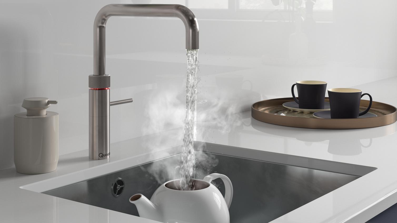 Quooker Fusion Stainless Steel Tap with boiling water
