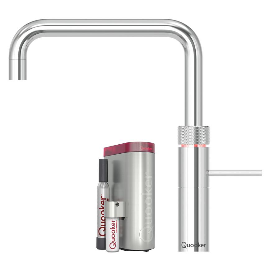 Quooker Fusion Square PRO3 Chrome 5 in 1 Boiling Water Tap