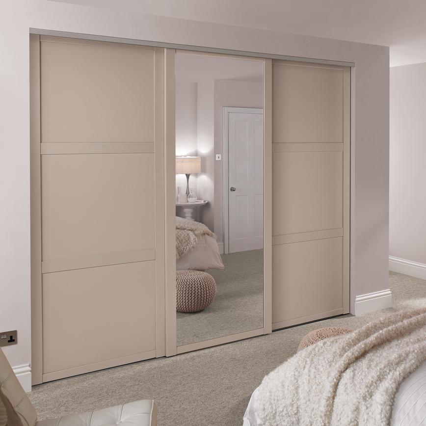 Cashmere Shaker panel and mirror