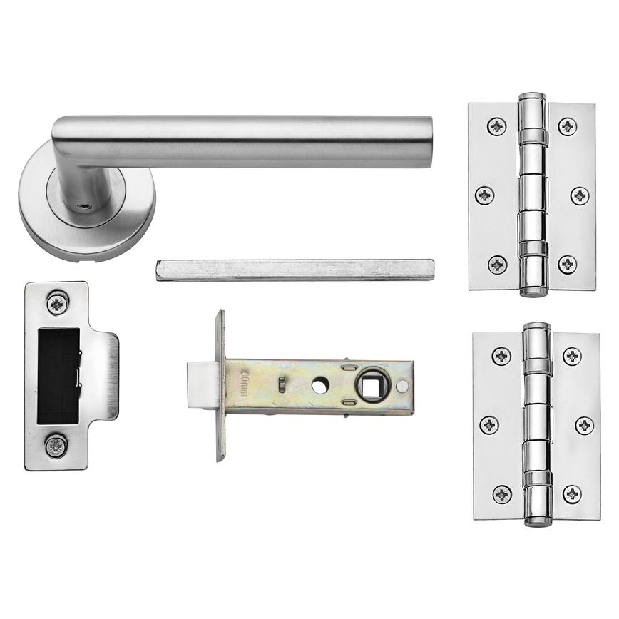 LAL1340 Mitred Lecco Rose Handle Latch pack