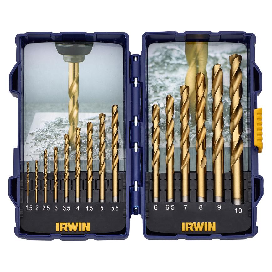 Irwin 15 Piece Wood and Metal Pro Drill Bit Set