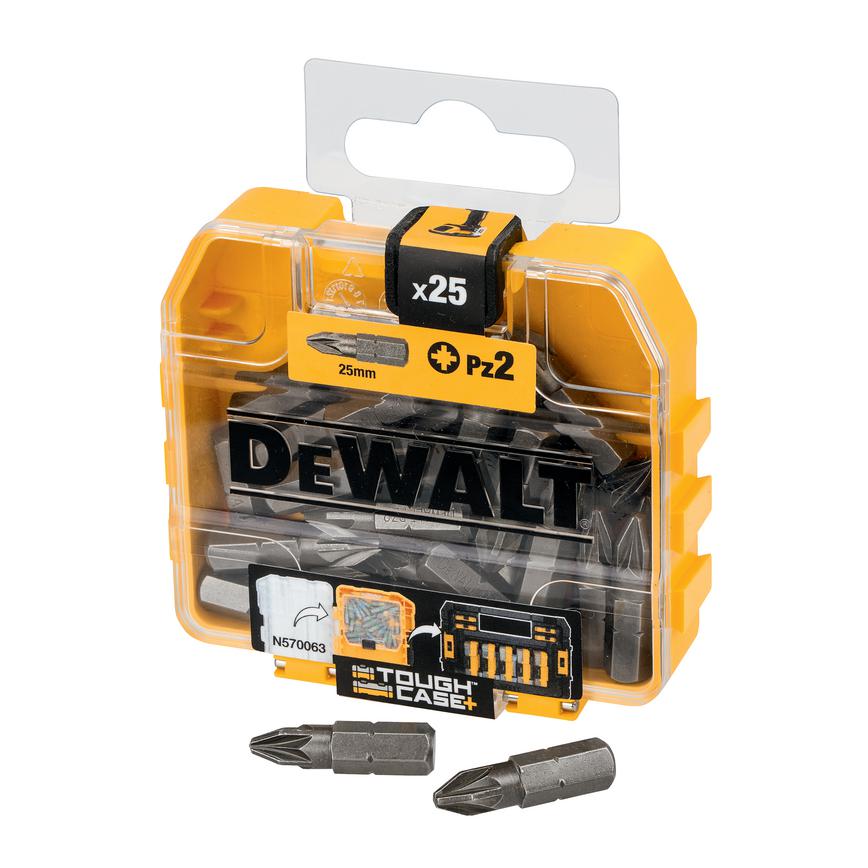 DeWalt PZ2 Steel Pozi Screwdriver Bit Pack of 25