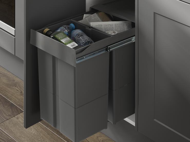 58L pull-out recycling bin