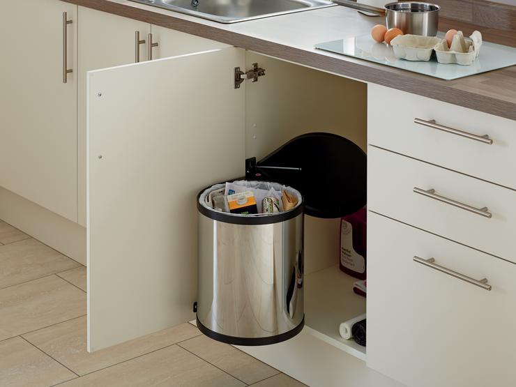 Stainless Steel Single Compartment Bin