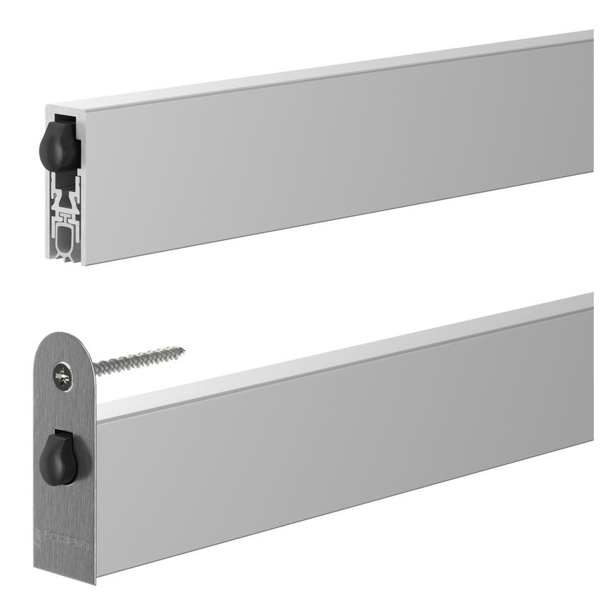 Lorient Silver 935mm Fire and Smoke Acoustic Door Seal   