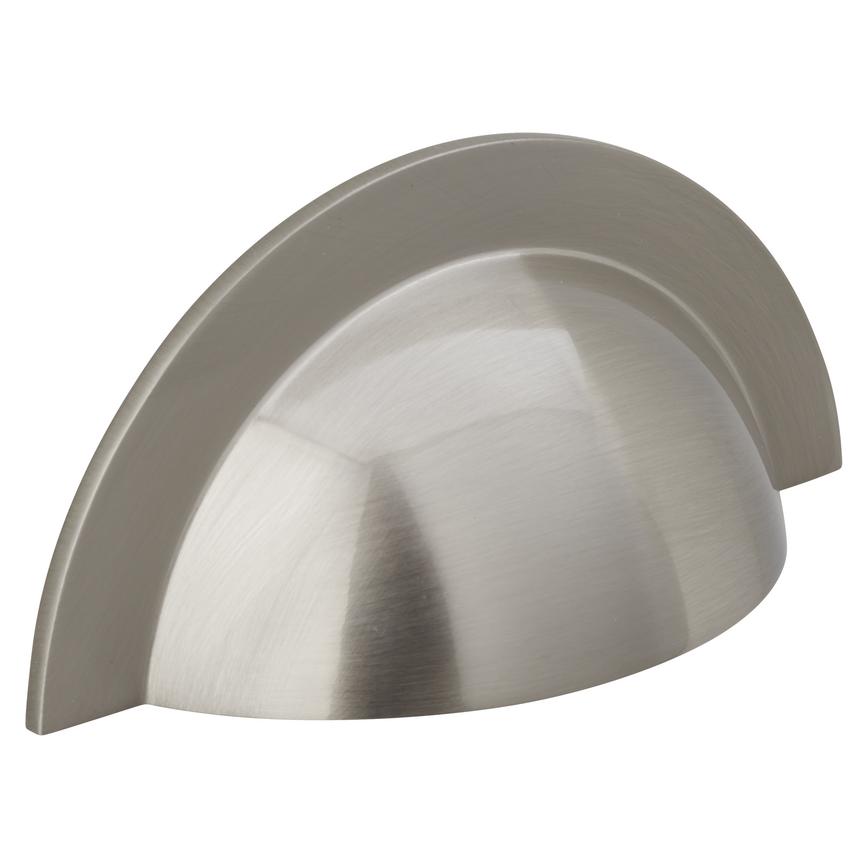 Large Brushed Nickel Effect Cup Handle