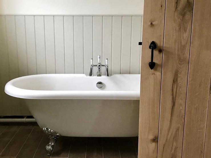 @building_honeysuckle_house - solid rustic Oak ledged door