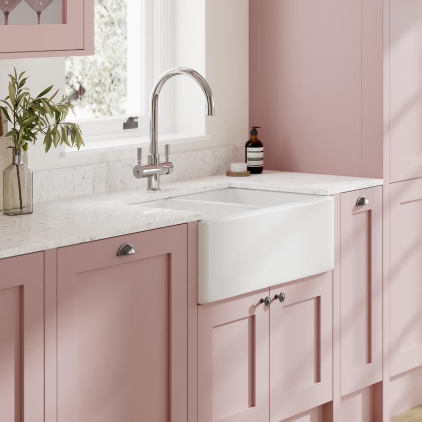 Rose Pink Kitchen Sink Cameo