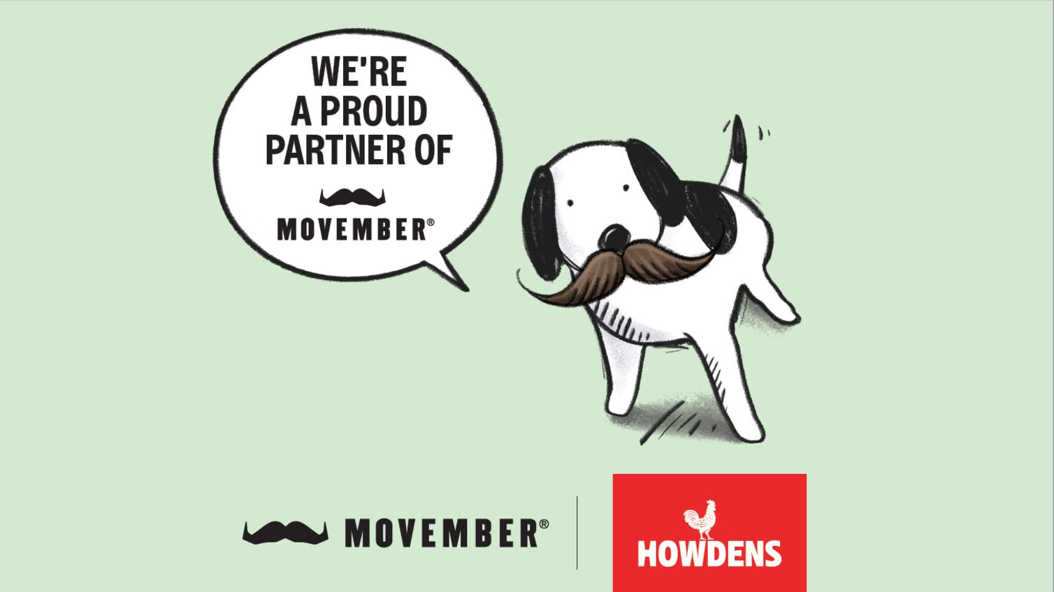 The Howdens Movember dog