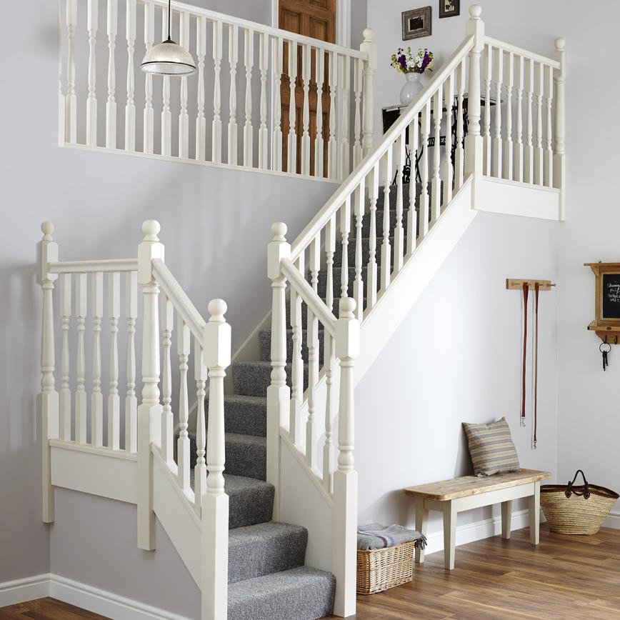 Primed Edwardian Stair Parts