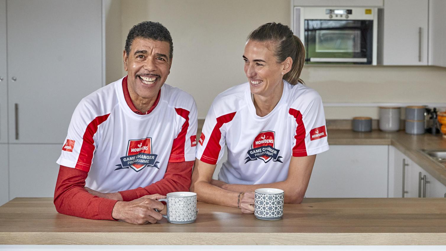 Chris and Jill enjoying a cup of tea