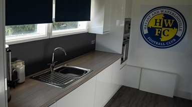 The new facilities at Hawks Community Youth Fc, thanks to Howdens' Game Changer Programme