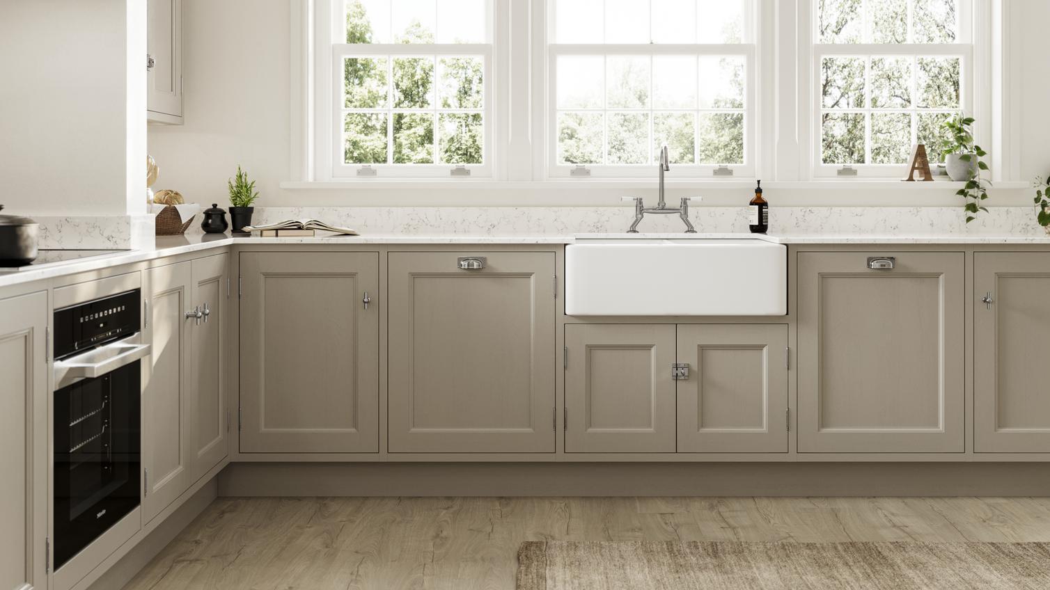 A heritage elmbridge kitchen with an in frame design