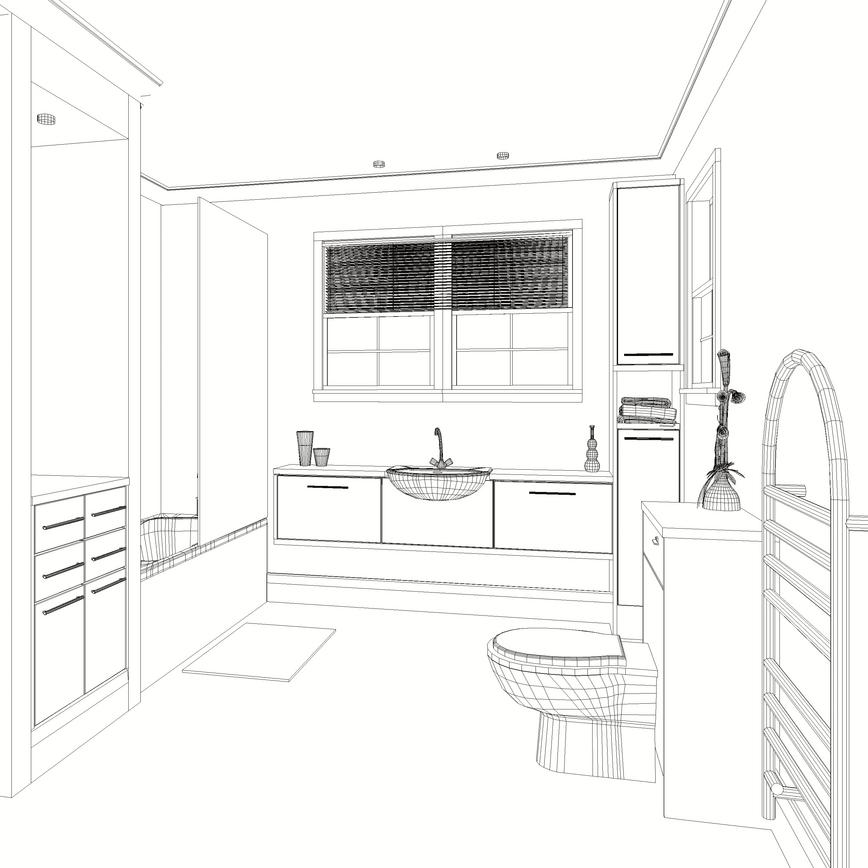 Bathroom sketch