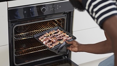 Lamona Monodial Pyrolytic Oven in Hockley Textures Dark Stone Handleless