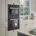 Bertazzoni Oven and Compact Microwave Tower in Kitchen Set