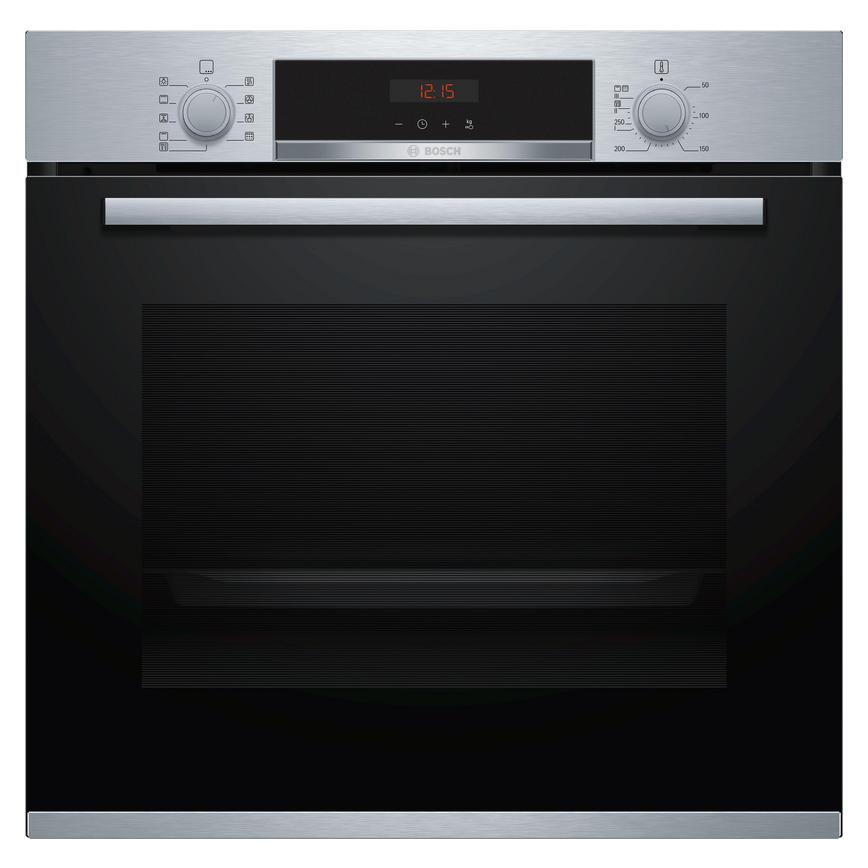 Bosch Stainless Steel Series 4 Electric Self Cleaning Single Oven Front
