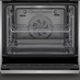 Neff N50 Slide and Hide Black Built In Single Multifunction Oven Door Open