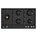 Bertazzoni 5 Burner Black Gas Hob Bird Eye View