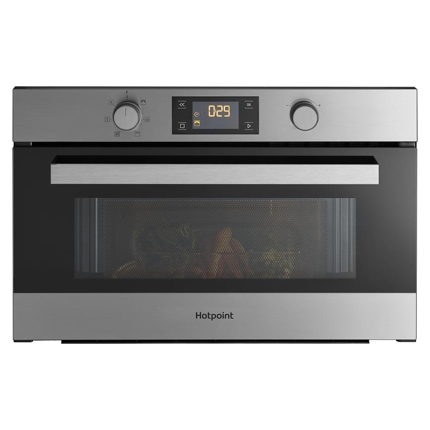 Hotpoint MD 344 IX H Built In 60cm Stainless Steel Microwave With Grill