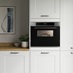 Lamona Drop Down Door SS Microwave in Chelford White Kitchen