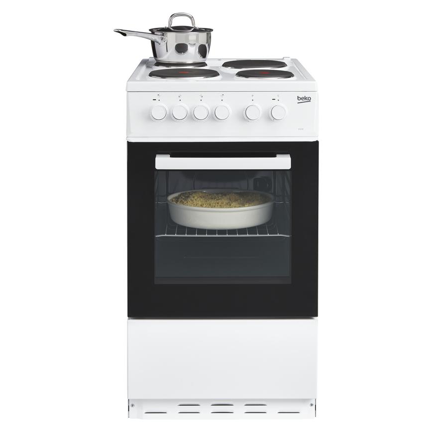 Beko KS530W Freestanding Electric Conventional 50cm White Single Cavity Cooker