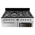 Leisure CK100F232S 100cm Dual Fuel Stainless Steel Range Cooker The control panel