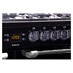 Leisure CK100F232K 100cm Dual Fuel Black Range Cooker Control panel and timer