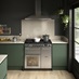 Rangemaster Infusion SS Dual Fuel Range Cooker 90cm in Hockly Fir Green