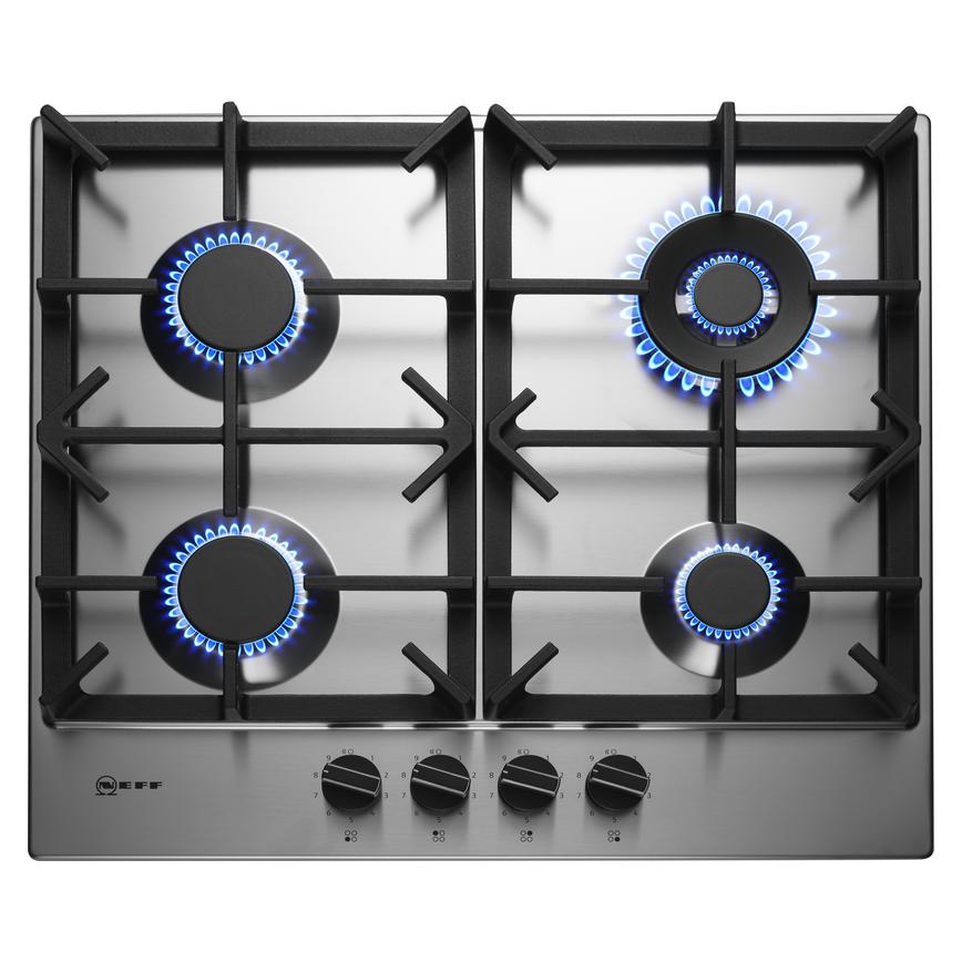 Neff T26DS59N0 60cm Stainless Steel Gas Hob