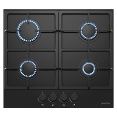 LAM1501 Lamona 4 Burner Gas on Glass