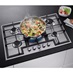 AEG 75cm Stainless Steel Gas Hob