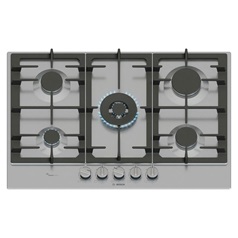 Bosch Series 6 PCQ7A5I90 75cm Stainless Steel Gas Hob