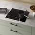 Bertazzoni 60cm Black Electric Induction Hob Featuring Hockley Reed Green Kitchen