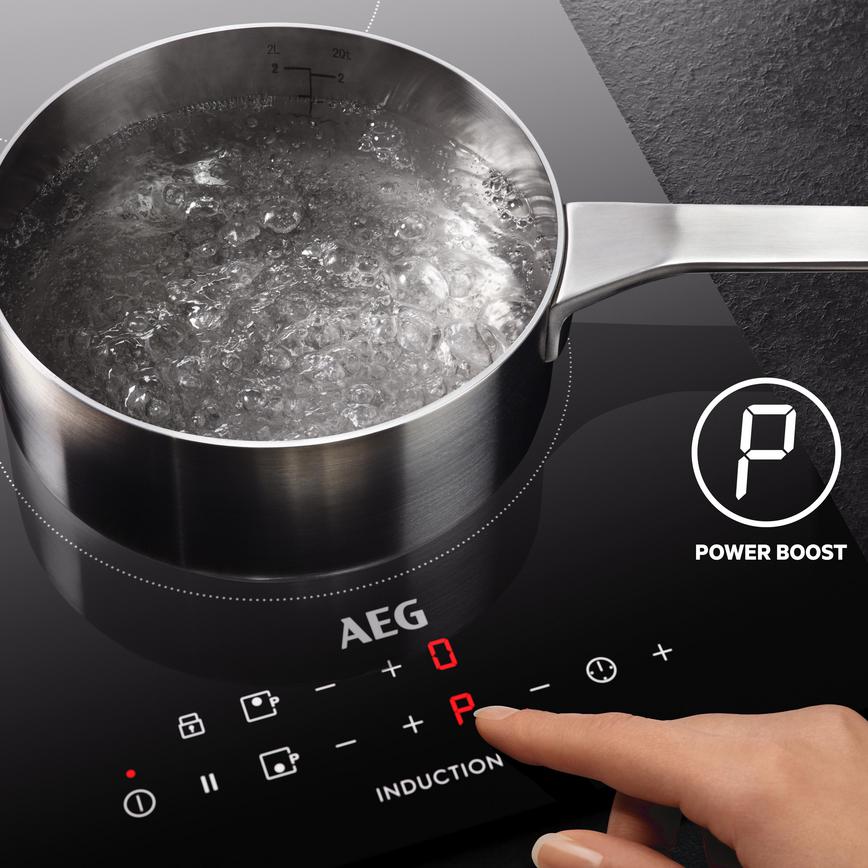 AEG 80cm Matt Black Induction Hob