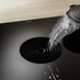 Bora Pure Family PURMU 80cm Black Electric Induction Hob With Extractor