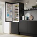 Lamona Black Freestanding Fridge Freezer in Hockley Black Kitchen