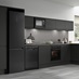 Lamona Fridge Freezer, Dishwasher and Microwave also featuring Lamona Washing Machine and Dryer in Clerkenwell Charcoal