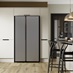 Stainless Steel 91cm Side-By-Side Frost Free Fridge Freezer Featuring Hockley Sandstone