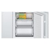 Bosch Series 2 KIN86NSE0G Built In 60x40 White Fridge Freezer Freezer Drawers