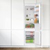 Bosch Series 2 KIN96NSE0G Integrated 40/60 White Extra Tall Fridge Freezer in a White Handleless Kitchen Set