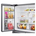 91cm Silver French 4 Door Frost Free Fridge Freezer Door Open at the Top
