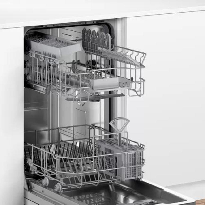 Bosch SPV2HKX39G Integrated Slimline Black Control Panel Dishwasher Baskets