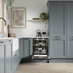Lamona Premium 60cm Dishwasher in Howdens Kitchen Elmbridge Dusk Blue
