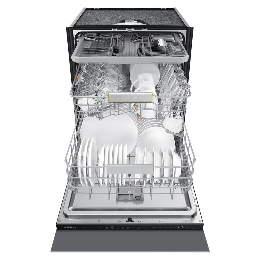 Samsung DW60BG830I00EU Integrated Dishwasher Fully Loaded Bottom Drawer Out