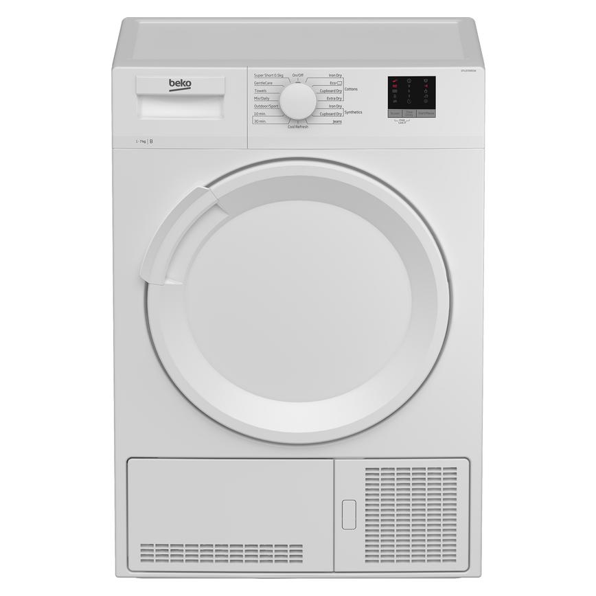 Beko DTLCE70051W Freestanding 7Kg White Condenser Tumble Dryer